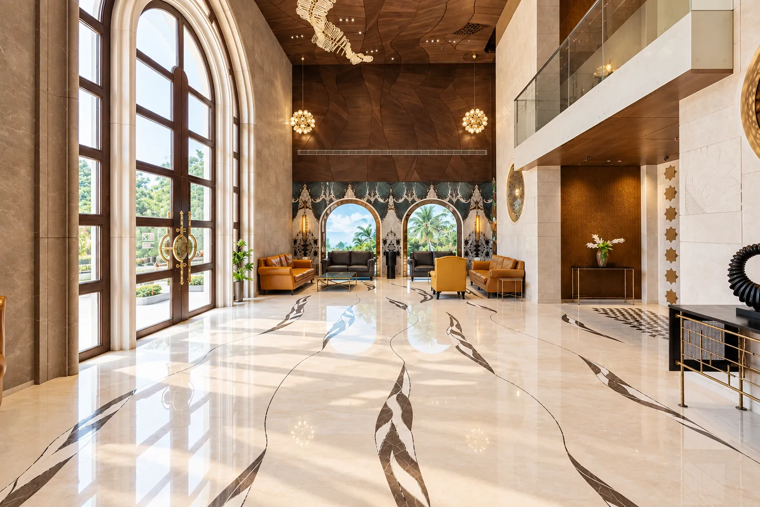 Paradise Group Clubhouse & Lobby, Navi Mumbai, interior executed by JRT Interiors