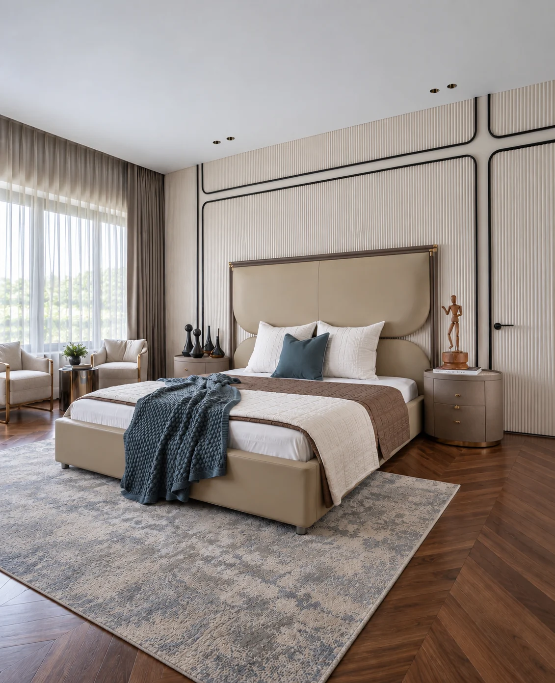 Luxury villa, Jaipur: bedroom