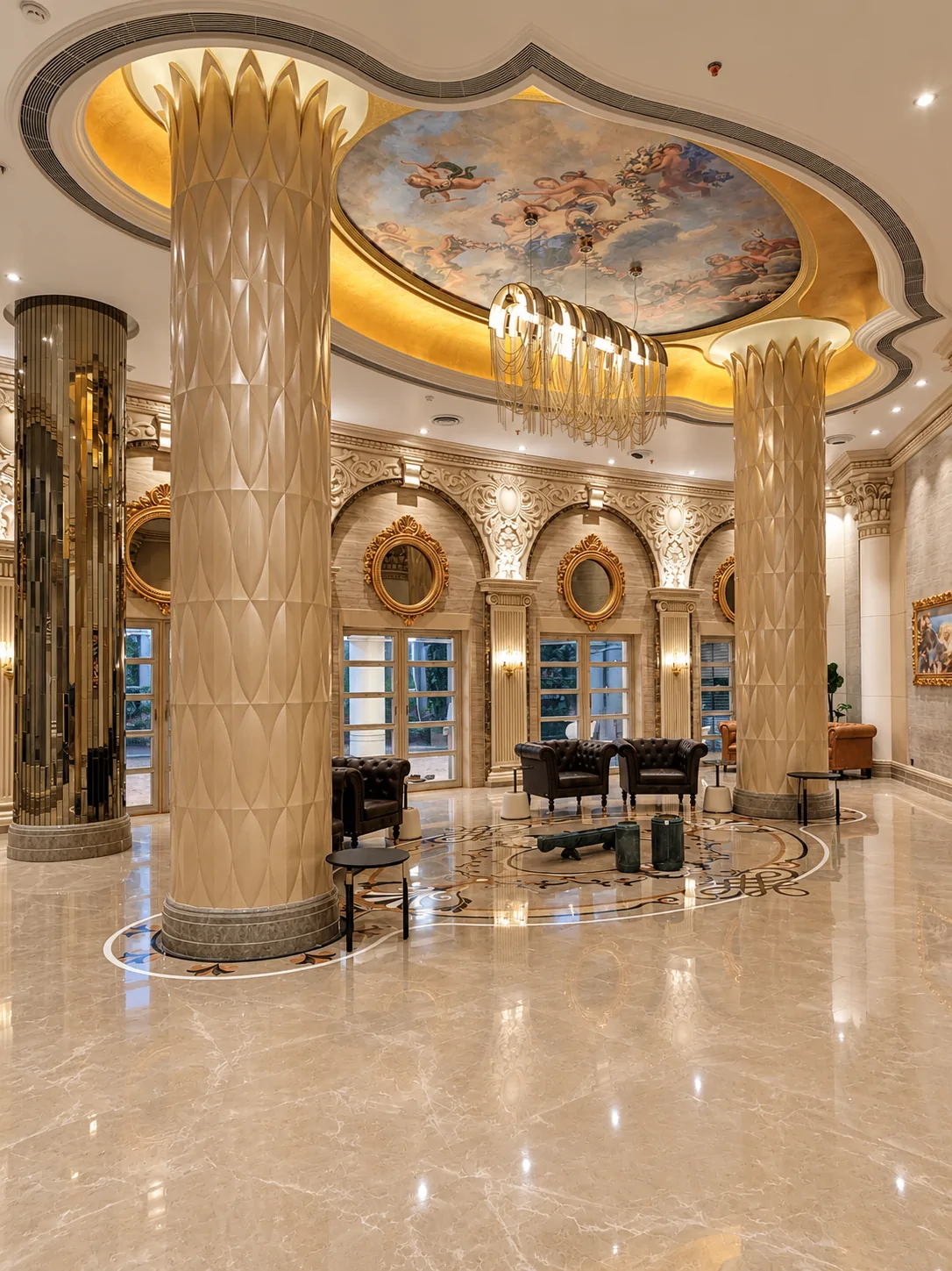 Paradise Group clubhouse, Navi Mumbai: grand lobby