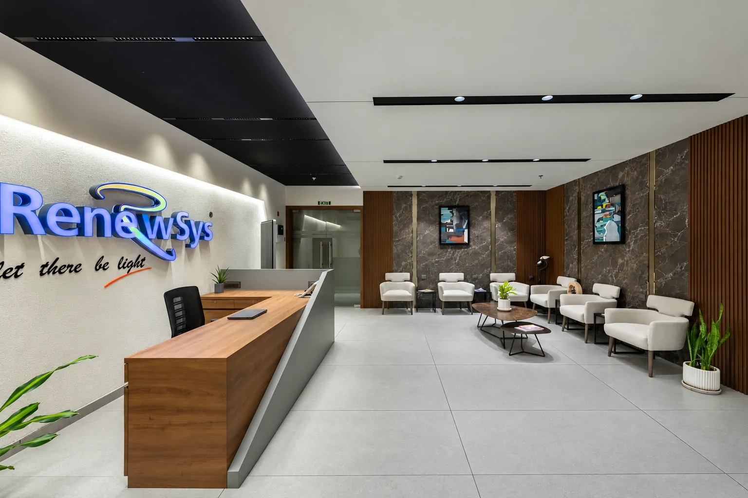 RenewSys corporate office, BKC: reception