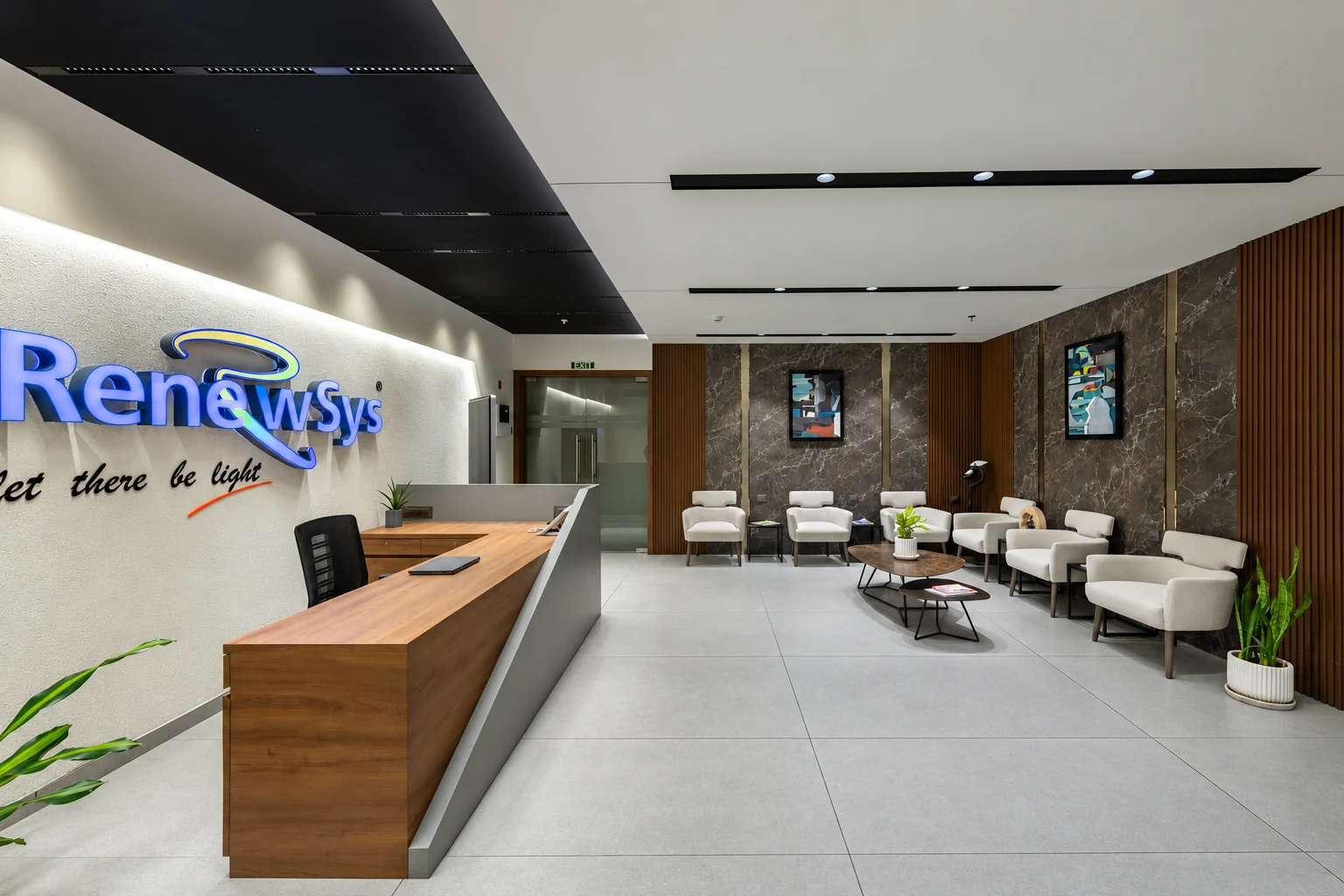 RenewSys corporate office, BKC: reception