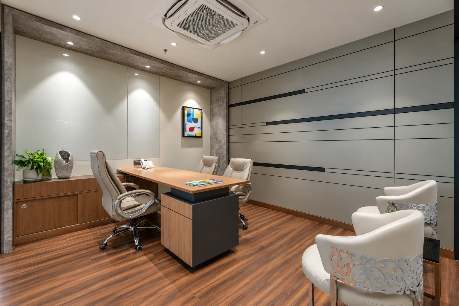 RenewSys corporate office, BKC: senior cabin