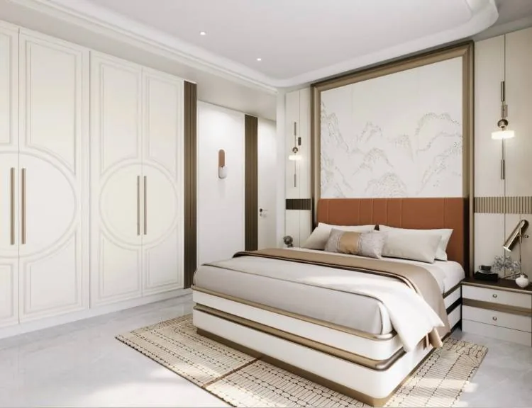 Mulund residence, Mumbai: master bedroom
